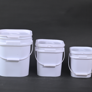 Cubo Cuadrado Blanco Yusu <span class=keywords><strong>con</strong></span> Tapa para Envasado de Azúcar en Polvo, <span class=keywords><strong>Sal</strong></span> y Granos - Product Image 1
