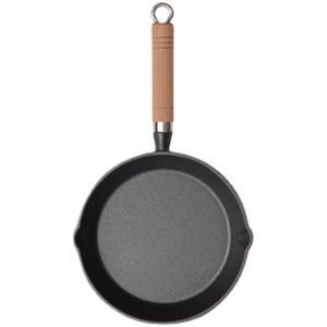 Dụng Cụ Nấu Ăn Nhà Bếp Bằng Gang Đúc <span class=keywords><strong>Mini</strong></span> Chảo Chiên Chống Dính Cán Gỗ - Product Image 6