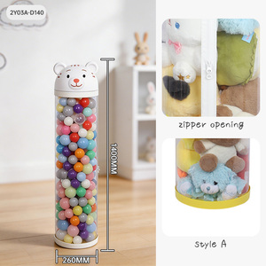 Conteneur de <span class=keywords><strong>rangement</strong></span> transparent multicouche robuste et durable, sans danger pour les bébés, motif Tigre Blanc, pour garderie et salle d'activités pour enfants - Product Image 3
