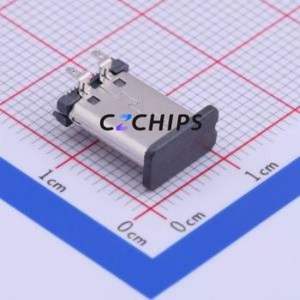 USB-309GD USB Connector SMD Connector ( Connector Type: Type-C )( Gender: Male )( Mounting Type: Vertical Mount ) - Product Image 2