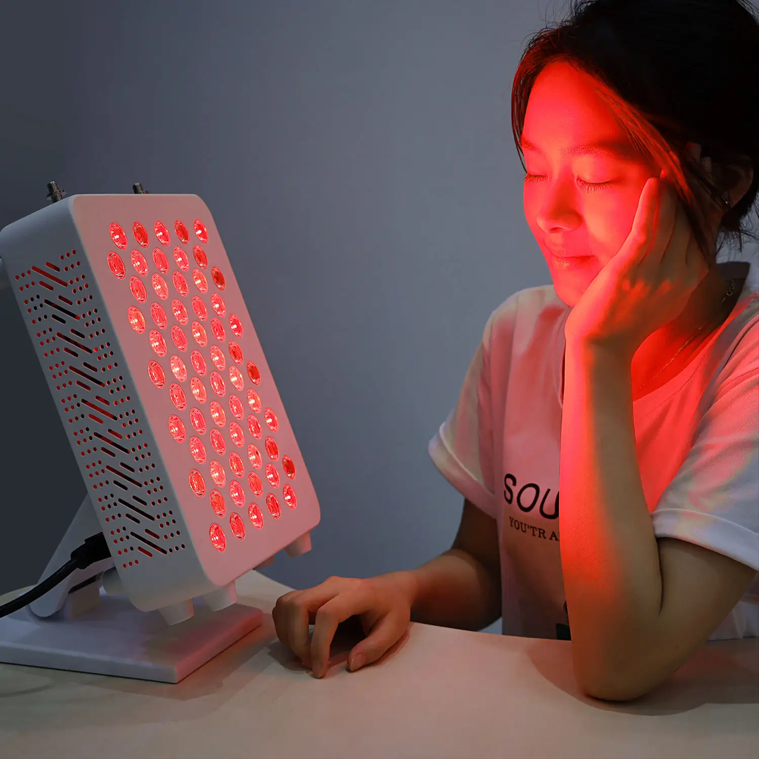 New Releases Red Infrared Therapy Panel With Stand 630 660 810 830 850Nm Color Screen Red Light Therapy at Home Use Led Light