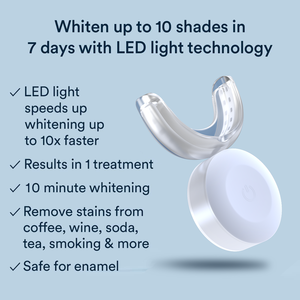Pour la lumière LED sans fil rechargeable et 35% Kit de gel de blanchiment des dents au peroxyde de carbamide 10-Min traitement boîte-cadeau de luxe - Product Image 3