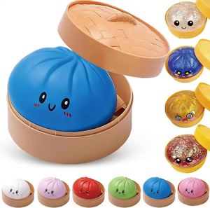 Boîte mystère de jouets squishy géants en forme de dumplings avec logo personnalisé en stock pour enfants et adultes - Product Image 1