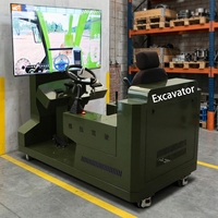 Simulador de Conducción de Excavadora, Equipo de Entrenamiento Virtual para Escuelas de Conducción, Materias de Prueba 2 y 3 para Principiantes