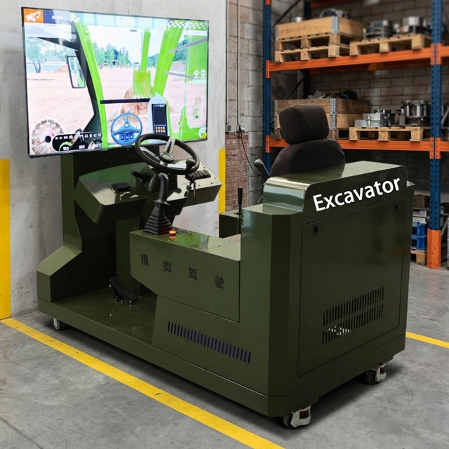 EXCAVATOR Car Driving Simulator Virtual School  Training Equipment for Driving School Test Subjects 2 & 3 Beginners