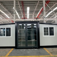 Casa Contenedor de Acero Plegable Directo de Fábrica, Hogar Modular Prefabricado Expandible con Baño, Impermeable, Ecológico y Portátil