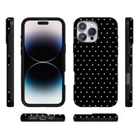 NOVISON Coques de téléphone portable antichoc en TPU+PC à sublimation DIY motif journal vintage pour 17 Promax/16/15/14/13/12/11