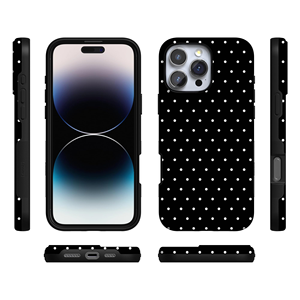 Funda Protectora para Teléfono 2 en 1 de PC+TPU con Diseño de Periódico Vintage para Sublimación, Resistente a Impactos, para 17 Promax/16/15/14/13/12/11 - Product Image 3