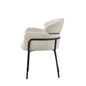 Sillón Moderno de Lino de Lujo Ligero |   Cómodo Sillón de Algodón y Lino para Sala de Estar - Product Image 5