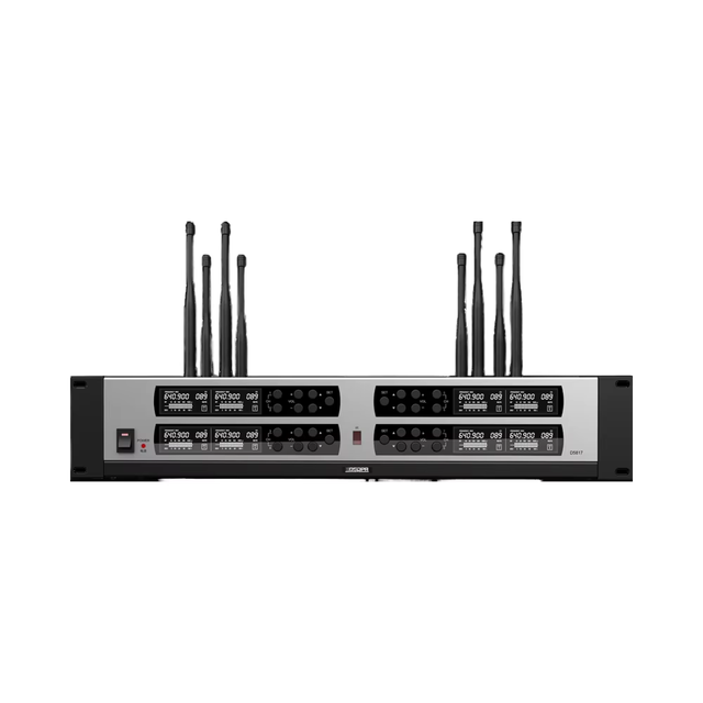 Hot Sale 8 Hand-held Mic True Diversity UHF Wireless Microphone System