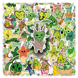 50pcs usine Outlet Elfin dessin animé vinyle PVC autocollant impression la légende de <span class=keywords><strong>Zelda</strong></span> Korok jeu autocollants - Product Image 5