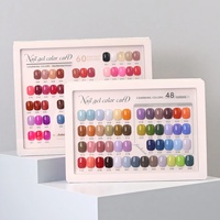 Livre d'échantillons de vernis à ongles liquides carrés OEM personnalisé, anti-poussière, avec couverture transparente en acrylique, présentoir de couleurs d'ongles, échantillons de capsules d'ongles, directement de l'usine