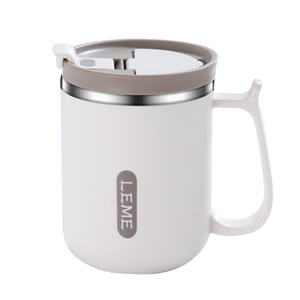 Leme Stainless Steel <b>Mug</b> With Lid 304 Tea Coffee <b>Insulated</b> Portable Travel Office Use Leak Proof - Product Image 5