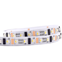 Lampu Strip LED Dekoratif RGBW DMX512 12V 72led Lebar 15mm PCB Putih Bebas Kedip IP20 untuk Stadion Olahraga Pencahayaan Luar Ruangan Modern