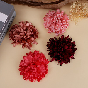 Cabezas de Flores de Crisantemo Artificiales de Seda de 10 cm, para Bodas, Manualidades, Accesorios para el Cabello, Zapatos, Bolsos, Flores de Tela Hechas a Mano - Product Image 2