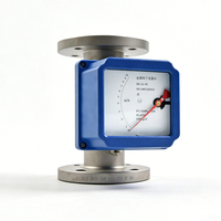 Medidor de Flujo de Gas de Área Variable, Rotámetro Horizontal de Acero Inoxidable, Precisión +/-1%, Conectividad de Brida, Modelo HBLZ, Marca HBYB, OEM