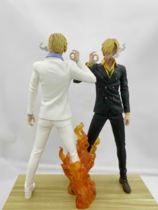 Statue de collection Sanji en PVC bicolore, modèle classique, pour collectionneurs seniors, objet de présentation et cadeau - Product Image 5