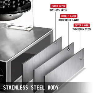 Secador de Vasos Comercial de Acero Inoxidable de 3/5/8 Cabezas, Máquina Pulidora Automática de Vasos para Hoteles, Restaurantes y Bares - Product Image 4