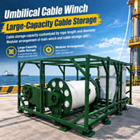 Treuil modulaire à grande capacité de levage, à tension et vitesse constantes, à entraînement par friction, avec stockage de câble ombilical et contrôle PLC