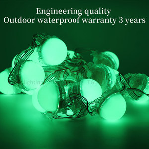 Dc24v lập trình thay đổi độ sáng <span class=keywords><strong>LED</strong></span> Pixel nguồn ánh sáng RGB giáng sinh chuỗi ánh sáng cảnh quan ngoài trời IP67 PVC đèn cơ thể kỳ nghỉ nhà - Product Image 2