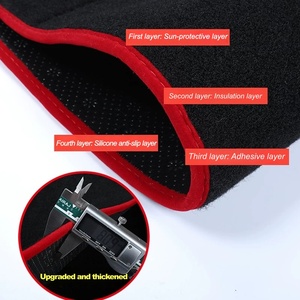 อุปกรณ์ตกแต่งภายในรถยนต์ แผ่นปิดคอนโซลหน้ารถยนต์ พร้อมคุณสมบัติป้องกันและตก<span class=keywords><strong>แต่ง</strong></span> ออกแบบเฉพาะสำหรับรถยนต์ฮอนด้า ซิตี้ - Product Image 5