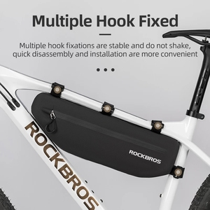 <span class=keywords><strong>ROCKBROS</strong></span> — trousse pour Tube supérieur <span class=keywords><strong>de</strong></span> vtt, étanche, sur Tube supérieur, pochette triangulaire pour cyclisme tout terrain, sac <span class=keywords><strong>de</strong></span> cyclotourisme, accessoires <span class=keywords><strong>de</strong></span> bicyclette - Product Image 4