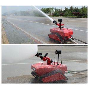 Wireless Remote Control Intelligent Firefighting Robot Aluminum Alloy Portable For Class A And B <b>Fires</b> - Product Image 2