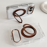 Coque de téléphone iPhone DUO, support rotatif magnétique Apple 18 DUO Ultra, étui pliable en acrylique