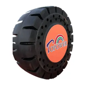 토파워 공장 공급 우수한 품질의 헤비 듀티 트럭 타이어 23.5-25 OTR 솔리드 타이어