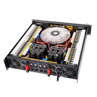 Amplificatore Audio Professionale RX48 a 4 Canali 4/8 Ohm 800W Classe H 2U per Uso Palcoscenico in Metallo Alluminio per Esterni Stereo di Alta Qualità