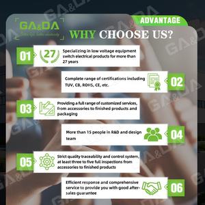 <span class=keywords><strong>Disjoncteur</strong></span> de protection contre la foudre GA8DA type 2 DC, 3 phases, <span class=keywords><strong>parafoudre</strong></span> 1000V, produit de mise à la terre, 40kA Imax - Product Image 6