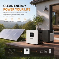 Station d'alimentation LiFePO4 1kW 110V 220V, station d'alimentation portable LiFePO4, onde sinusoïdale pure, station d'alimentation solaire portable 1000W avec panneaux