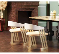 Chaises de salle à manger contemporaines en acier inoxydable Chaise de salon d'appoint de luxe pour hôtels, restaurants et meubles de maison