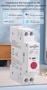Tongou API EweLink thông minh điều khiển từ xa 1P + N 63A DIN hẹn giờ chuyển tiếp Circuit Breaker mctype - Product Image 2