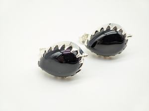 Pendientes de Plata de Ley 925 Hechos a Mano con Ónix Negro Natural, Joyería de Moda Boho para Mujer, Proveedor Mayorista, Personalizados - Product Image 3