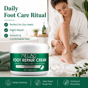 MELAO Best Sellers Crème à l'urée pour les <span class=keywords><strong>pieds</strong></span>, soin des <span class=keywords><strong>pieds</strong></span>, crème réparatrice pour les <span class=keywords><strong>pieds</strong></span> secs, rugueux, épais, fissurés, callosités, crème pour les <span class=keywords><strong>pieds</strong></span> à l'urée - Product Image 2