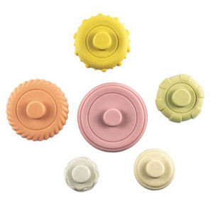 Jouets éducatifs BS en silicone, matériau écologique, anneaux sensoriels empilables pour tout-petits, tour d'empilage en silicone arc-en-ciel pour bébé, jouet <span class=keywords><strong>de</strong></span> <span class=keywords><strong>bain</strong></span> - Product Image 3