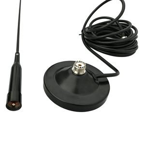 Antenne bi-bande VHF/UHF 144/430 MHz avec base magnétique de 90 mm, antenne fouet omnidirectionnelle en fibre de verre pour radio mobile - Product Image 2