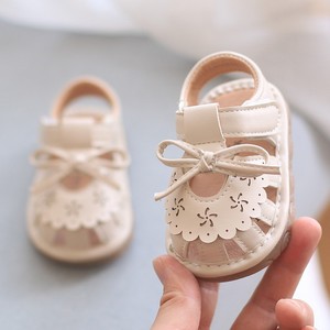 Sandales de plage antidérapantes à semelle souple pour bébés de 1 à 3 ans, style princesse, avec nœud et design ajouré, chaussures décontractées pour tout-petits - Product Image 3