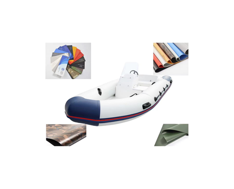 1.2MM Thickness PVC Inflatable Boat Fabric Light Grey with  Good air Tightness for Boat Fabric in Stock