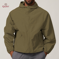 Coupe-vent de sport personnalisé coupe-vent en nylon ripstop blanc léger pour hommes coupe-vent veste Oem coupe-vent moto bombardier
