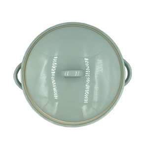 Olla grande de cerámica antiadherente para cazuelas con ollas con tazones calefactores y cacerolas para cocinar guisos - Product Image 6