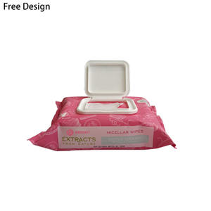 Lingettes démaquillantes à l'huile d'arbre à thé et à l'hamamamamélis, nettoyantes en profondeur pour femmes adultes, Non tissées, 40g/m2, OEM et ODM - Product Image 5