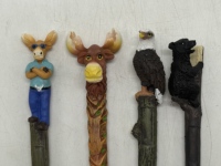 Stylo en résine à thème animal, Aigle, Tête de Lys, Ours noir, Nouveau modèle Lys cool
