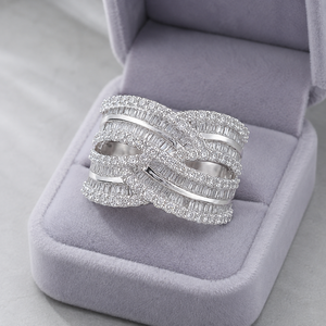 Anello con Design a Croce, Stile Elegante, Anello da Dito per Donne - Product Image 4