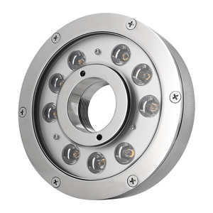 نوافير صغيرة للحدائق DMX 6W/24W من الفولاذ المقاوم للصدأ أضواء حلقية نفاثة للمياه IP68 فوهات مضخة غاطسة تحت الماء - Product Image 2