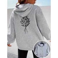 Nouveau sweat à capuche élégant pour femme, motif Paris France imprimé, fermeture éclair intégrale à l'avant, décontracté et rapide à enfiler