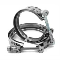 Collier de serrage en V à double tube en acier inoxydable pour l'industrie générale