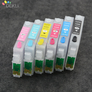 6 Màu Sắc Máy In Hộp Mực Cho <span class=keywords><strong>Epson</strong></span> RX585 RX685 RX560 <span class=keywords><strong>R265</strong></span> Nạp Lại Mực Cartridge Mực Với <span class=keywords><strong>Chip</strong></span> <span class=keywords><strong>Auto</strong></span> <span class=keywords><strong>Reset</strong></span> - Product Image 3