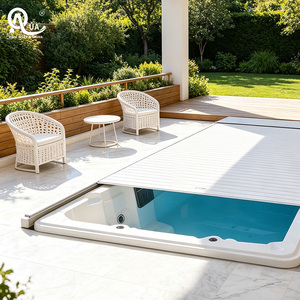 Couverture de piscine électrique en aluminium Water Crown, imperméable, isolante, automatique, à lattes, pour spa et jacuzzi - Product Image 1
